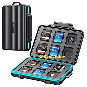 Case Maleta Porta Cartão Memória Sd Tf Orico Phcd-3 12 slots