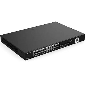 Switch PoE Gerenciável L2 Ruijie Reyee RG-NBS3100-24GT4SFP-P 24 Portas Gigabit Ethernet + 4 Portas SFP
