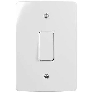 Conjunto 1 Interruptor Paralelo Vertical 6a-250v 4x2 Branco Renova PA021354 MARGIRIUS