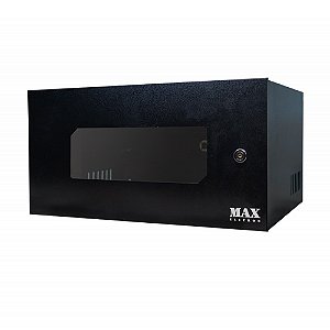 Mini Rack 19" 5U x 350mm Economic porta c/ visor acrílico preto c/ 02 chaves - 4756 Max Eletron