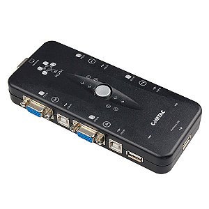 Switch KVM USB para 4 computadores 24129391 COMTAC