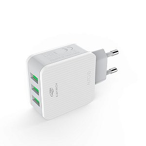 Carregador Universal 03 portas AC/USB UC-315WH C3Tech