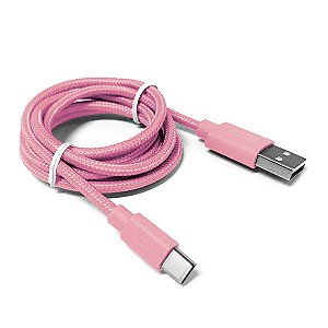 Cabo USB-USB C Rosa CB-C11PK 1 metro C3TECH