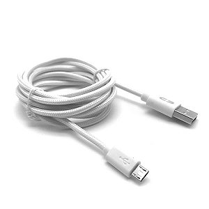 Cabo USB-Micro USB CB-M11WH Branco 1M 2A C3TECH