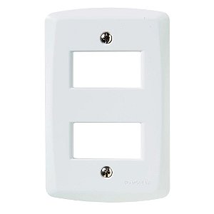 Placa 4x2 2P Afastados Lux2 Branca – 57105006 - Tramontina