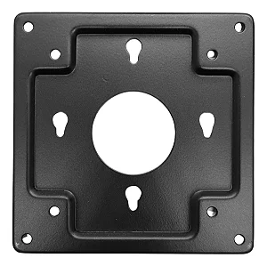 Suporte VESA metálico para fixação de Mini PC em monitores. Acompanha parafusos