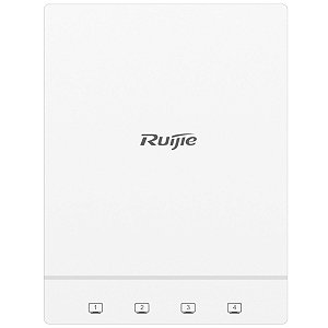 Access Point Ruijie RG-AP180 Wi-Fi 6 Dual-Band Wall Plate PoE Sem Fonte