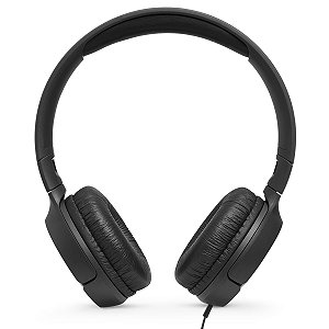 Fone de Ouvido JBL Tune 500 Supra-Auricular com Fio P2 3,5mm Microfone Preto JBLT500BLK