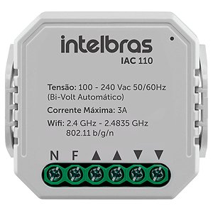Acionador de Cortinas Smart Wi-Fi Bluetooth Intelbras IAC 110 4661111 Alexa Google Home
