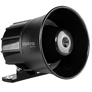 Sirene Piezoelétrica com Fio 105dB Intelbras SIR 1000 Preta - 4543545