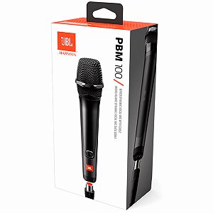 Microfone com Fio JBL PBM100 Preto JBLPBM100BLK