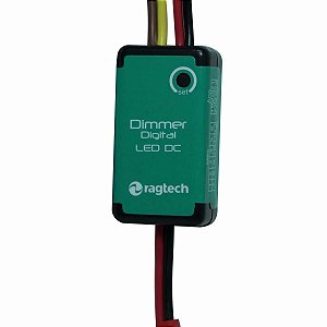 Dimmer Digital LED DC Ragtech DLD-8 20DIM4444 para Fitas e Lâmpadas 12V/24V