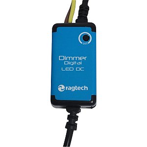 Dimmer Digital LED DC Ragtech DLD-4 Conector P4 para Fitas e Lâmpadas 20DIM4443