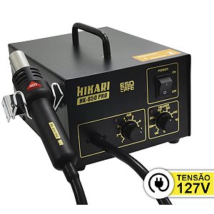 Estação de Retrabalho para SMD Analógica HK-850 PRO 127V 21Q006 Hikari