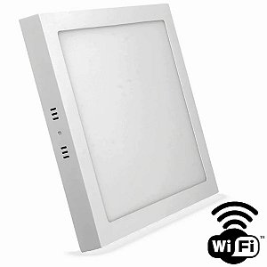 Luminária de Sobrepor Quadrada Inteligente18W 3000-6500K WIFI 48D18WSQWIFI Elgin