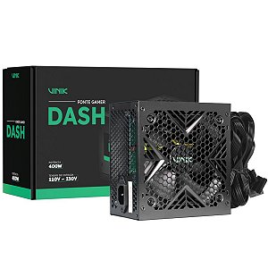Fonte Gamer Vinik Dash 400W ATX Preto VFG400WPV3