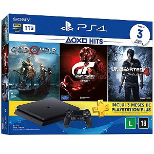 Console PlayStation 4 - Slim 1TB - Hits Bundle v3