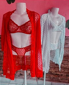 Conjunto Paixão Robe + Lingerie