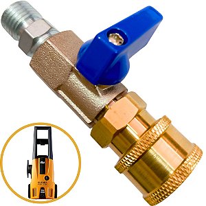 Kit Registro + Engate Rápido Para Lavadora Wap Ousada Plus 2200