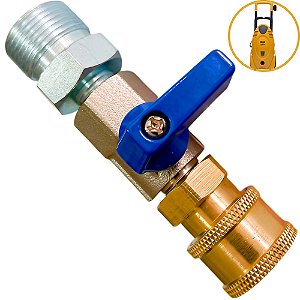 Kit Registro + Engate Rápido Para Lavadora Wap Valente