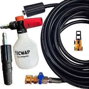 Bico Registro com 05 Metros de Mangueira Snow foam + Engate Rápido Wap Ousada Plus 2200