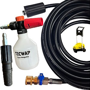 Bico Registro com 10 Metros de Mangueira Snow foam + Engate Rápido Karcher 310