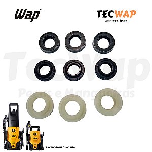 Kit Vedação para Lavadoras de Alta Pressão Wap Eco Fit e Eco Power - FW005836