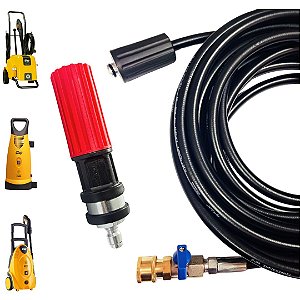 8 METROS Mangueira Com Registro E Bico Variador Para Lavadora WAP BRAVO, 4100, PREMIUM