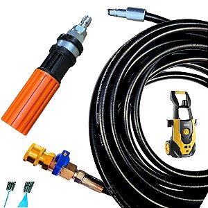 3 Metros Mangueira com Registro e Bico Variador Para Lavadoras WAP NEW ECO WASH