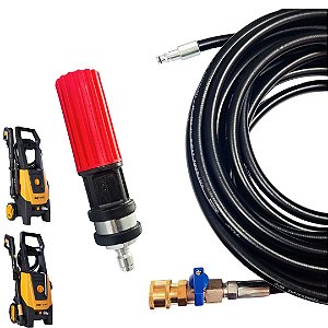 3 Metros Mangueira Com Registro e Bico Variador Para Lavadoras Wap Combate / Extreme