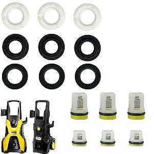 Kit Reparos Válvulas + Vedações Para Lava Jatos De Alta Pressão Karcher K4, K5
