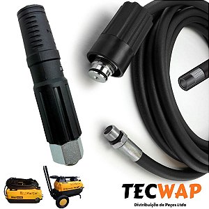 5 Metros Mangueira Trama de Aço + Mini Lança Para Lavadoras Wap Mini