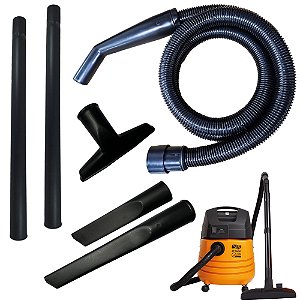 Kit 02 Metros Mangueira + Tubos e Bicos Para Aspirador De Pó Wap GT Profi 20