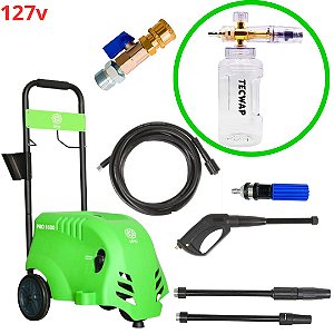 Kit Lavadora Profissional IPC PRO 1600 127v + Kit Snow Foam e Bico Curto
