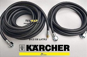 Kit Mangueira Desentupidora 15 Metros Lavadora Karcher + 05 Metros Mangueira Karcher