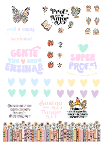 Dia dos Professores - Adesivo A4