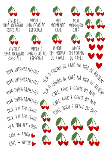 Cerejinha - Adesivo A4