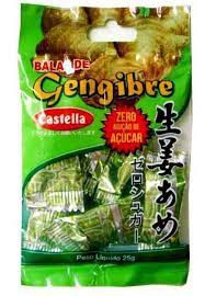 Bala de Gengibre Zero 25 g - Castella