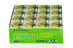 Chiclete (Bubble Gum) sabor Melão - Marukawa 48 unidades