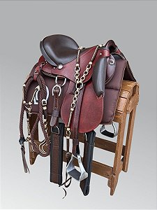 Sela Mangalarga Premier + Traia de Cordinha Marrom Pinhão