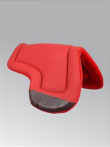 Baixeiro Para Sela Australiana Com Aba Manta Borboleta Pelúcia - Vermelho