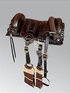 Arreio Banana Pantaneiro Cutiano de Luxo - Marrom