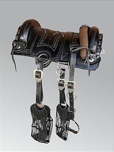 Arreio Banana Pantaneiro Cutiano de Luxo - Preto