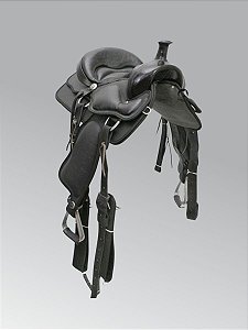 Sela Americana Quarto De Milha Em Gel Couro Legítimo