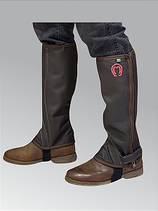 Perneira de Couro Vaqueta Mangalarga - Marrom