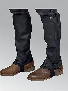 Perneira de Couro Vaqueta - Preta