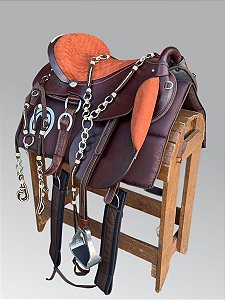Sela Mangalarga Elite + Traia de Cordinha Inox Castor