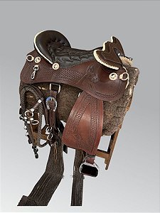 Arreio Cutuco Mineiro Luxo Com Paralamas Para Montaria