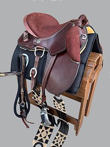 Sela Australiana Nova Extreme Mangalarga - Cor Pinhão - Nobuck