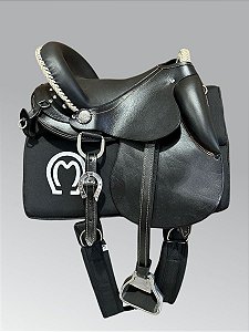 Sela Marchador Podium Trançada Couro Cru